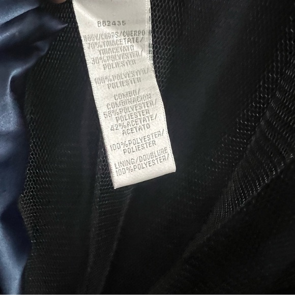 Theia MIdi Ball Gown, Navy with Waist Embellishments, in Excellent Condition - Picture 7 of 7